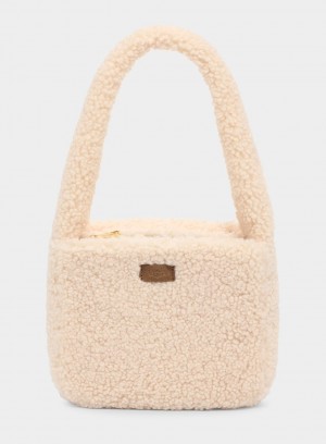 Bolsa De Hombro Ugg Edalene Sherpa Mujer Beige | Argentina JFYBVDU-10