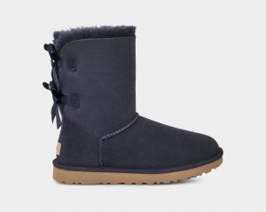 Botas Ugg Bailey Bow II Mujer Negras | Argentina SLQOXKN-12