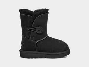 Botas Ugg Bailey Button II Niños Negras | Argentina RWQLBUG-21