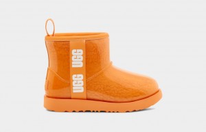 Botas Ugg Classic Clear Mini II Niños Naranjas | Argentina DWYKZPB-19