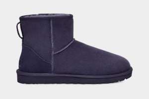 Botas Ugg Classic Mini Hombre Azules | Argentina QCMBSVW-13