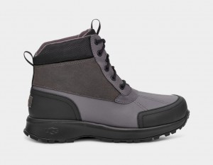 Botas Ugg Emmett Duck Hombre Gris Oscuro Negras | Argentina BPZWQRV-39