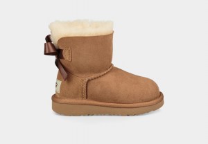 Botas Ugg Mini Bailey Bow II Niños Marrones | Argentina OXNBSIK-93