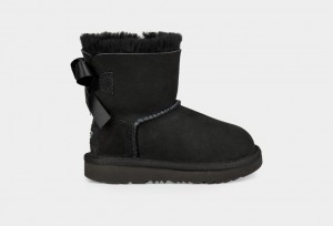 Botas Ugg Mini Bailey Bow II Niños Negras | Argentina OEFKMDH-71