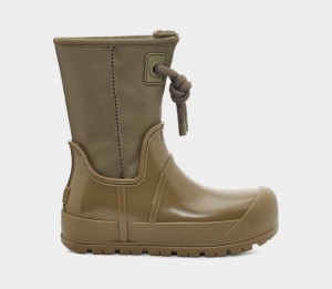 Botas Ugg Raincloud Lace Mujer Verde Oliva | Argentina HFEIKDY-29