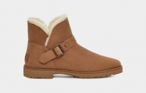 Botas Ugg Romely Buckle Mujer Marrones | Argentina HTUCYNG-09