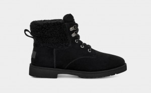 Botas Ugg Romely Heritage Lace Mujer Negras | Argentina OJFITYS-07