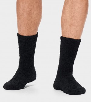 Calcetines Ugg Fincher Ultra Cozy Crew Hombre Negras | Argentina HQBAMUX-86