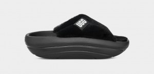 Chanclas Ugg FoamOplush Mujer Negras | Argentina THVYNQL-16