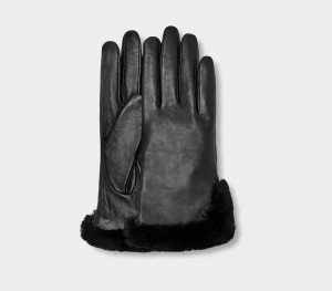 Guantes Ugg Leather Sheepskin Vent Mujer Negras | Argentina ZISVWRE-74