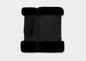 Guantes Ugg Sheepskin Fingerless Mujer Negras | Argentina NZXPYGM-34