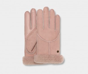 Guantes Ugg Sheepskin Whipstitch Mujer Rosas | Argentina ACWMIPE-70