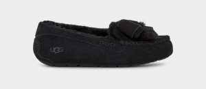 Pantuflas Ugg Ansley Heritage Bow Mujer Negras | Argentina OWGPXZU-34