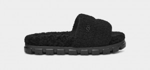 Pantuflas Ugg Cozetta Curly Mujer Negras | Argentina KHGARBU-25