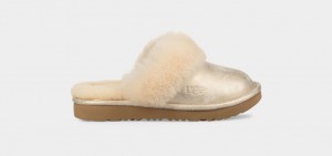 Pantuflas Ugg Cozy II Metallic Niños Doradas | Argentina MVNDIQR-01