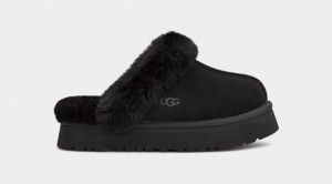 Pantuflas Ugg Disquette Mujer Negras | Argentina LQESPTJ-52