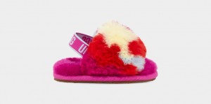 Pantuflas Ugg Fluff Yeah Camopop Niños Rojas | Argentina KLYIJOF-64