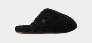 Pantuflas Ugg Maxi Curly Mujer Negras | Argentina LQCHZFM-87