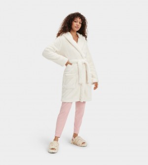 Ropa De Dormir Ugg Aarti Plush Robe Mujer Creme | Argentina UQXJCVE-93