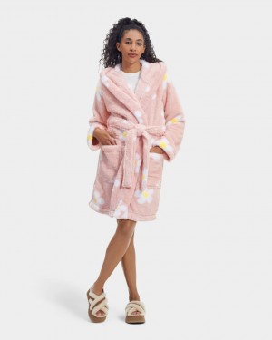 Ropa De Dormir Ugg Aarti Plush Robe Mujer Rosas | Argentina BCTMNOS-96