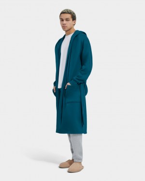 Ropa De Dormir Ugg Leeland Robe Hombre Azules | Argentina DYLSUZT-43