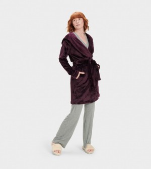 Ropa De Dormir Ugg Miranda Fleece Robe Mujer Burdeos | Argentina XZVSDIR-83