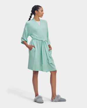 Ropa De Dormir Ugg Monrose Robe Mujer Verde | Argentina UFBZTQL-18