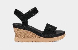 Sandalias Ugg Ileana Strap Mujer Negras | Argentina YQAWRED-65