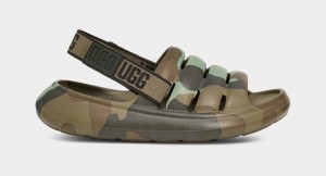 Sandalias Ugg Sport Yeah Camopop Hombre Verde | Argentina PXUSQFI-48