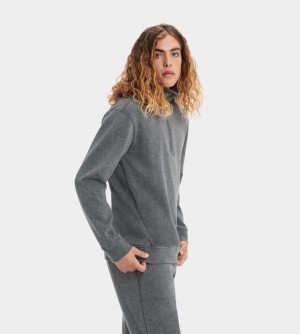 Sudadera Ugg Zeke Half Zip Pullover Hombre Gris | Argentina FJNRVSZ-80