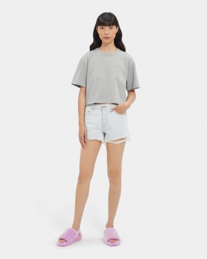 Tops Ugg Tana Cropped Mujer Gris | Argentina TZIYHSQ-97