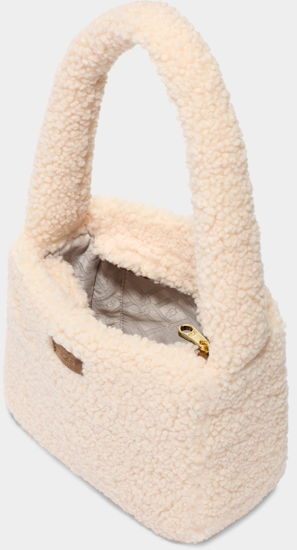 Bolsa De Hombro Ugg Edalene Sherpa Mujer Beige | Argentina JFYBVDU-10