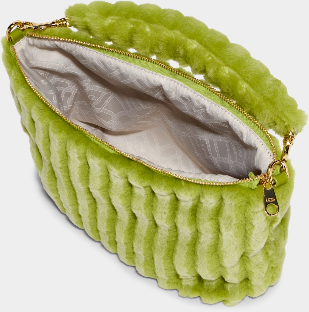 Bolso Tote Ugg Duffy Sherpa Corduroy Mujer Verde | Argentina CRJPGEO-84