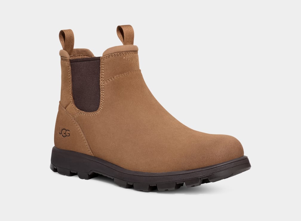 Botas Chelsea Ugg Hillmont Hombre Marrones | Argentina SWMUNAL-19