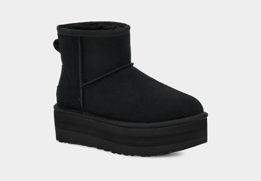 Botas Plataforma Ugg Classic Mini Mujer Negras | Argentina MFHNUAG-92