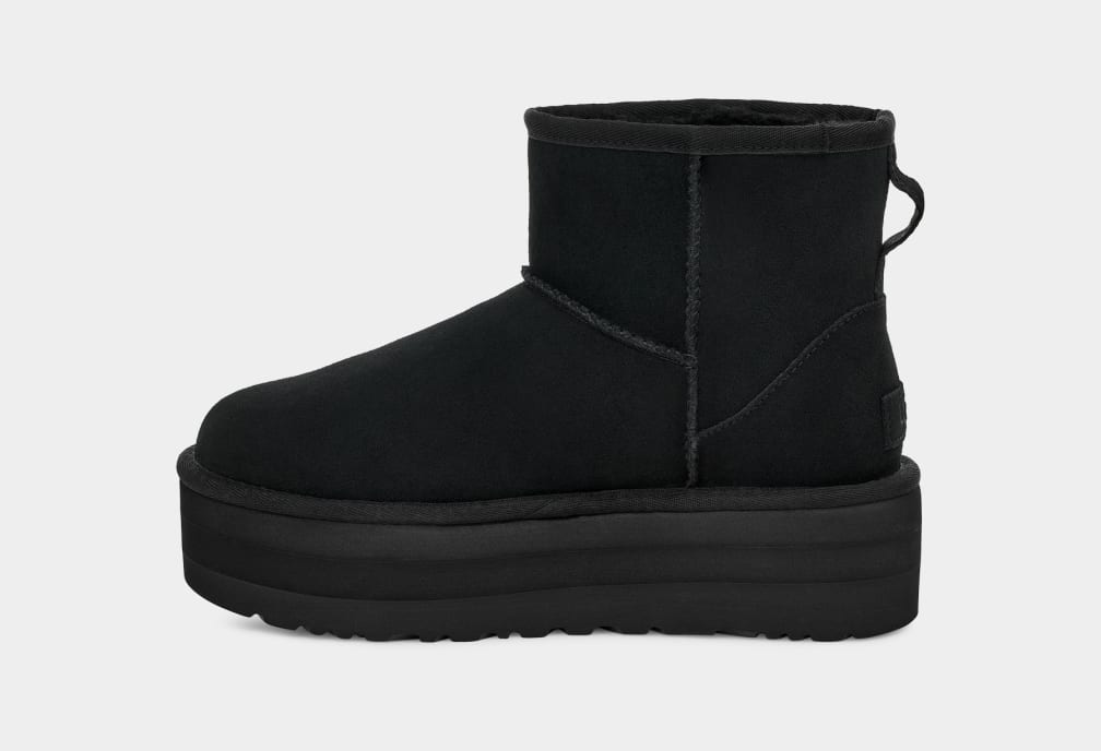 Botas Plataforma Ugg Classic Mini Mujer Negras | Argentina MFHNUAG-92