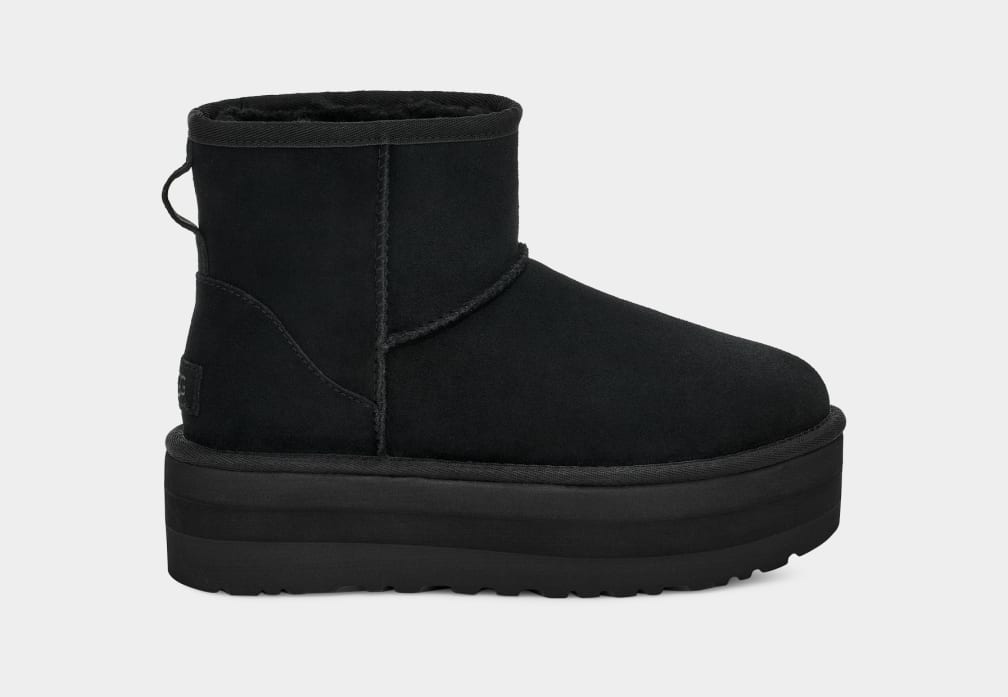 Botas Plataforma Ugg Classic Mini Mujer Negras | Argentina MFHNUAG-92