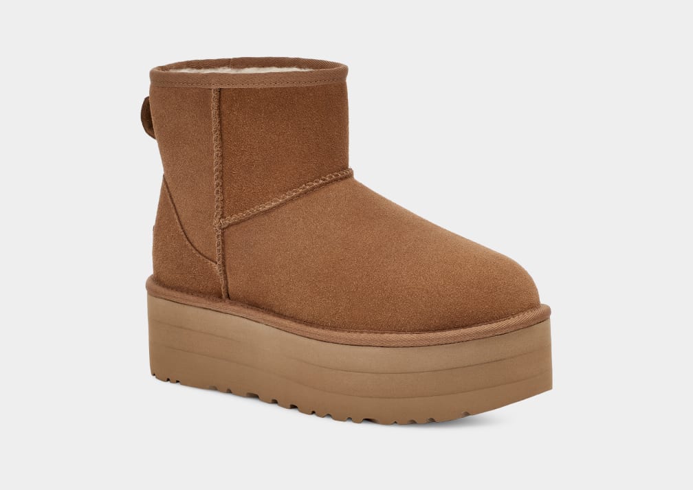 Botas Plataforma Ugg Classic Mini Mujer Marrones | Argentina HVCYWAZ-05