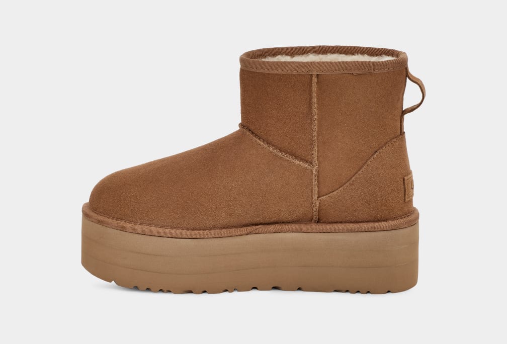 Botas Plataforma Ugg Classic Mini Mujer Marrones | Argentina HVCYWAZ-05