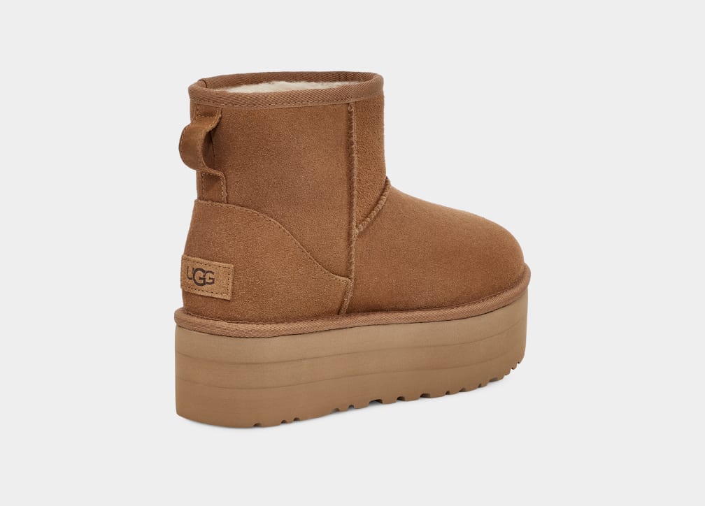 Botas Plataforma Ugg Classic Mini Mujer Marrones | Argentina HVCYWAZ-05