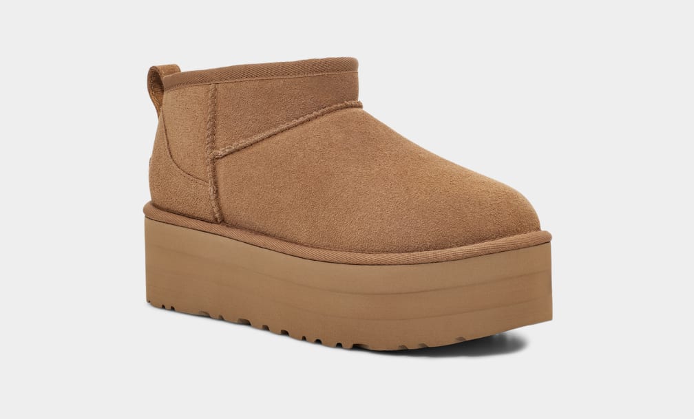 Botas Plataforma Ugg Classic Ultra Mini Mujer Marrones | Argentina CYDRXTU-64