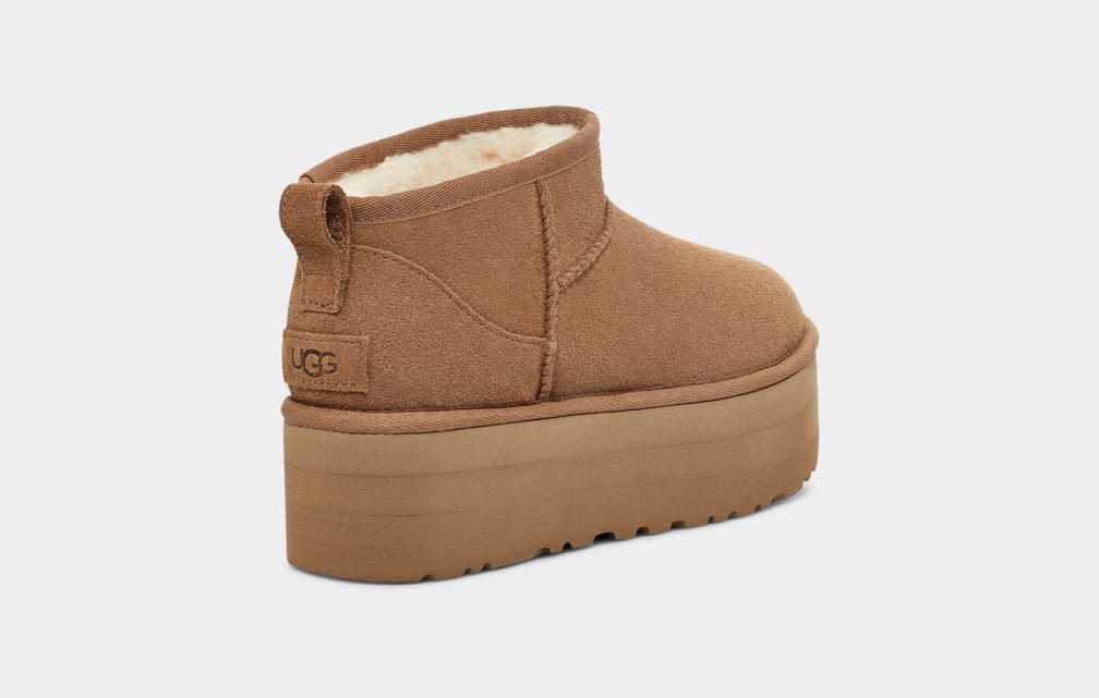 Botas Plataforma Ugg Classic Ultra Mini Mujer Marrones | Argentina CYDRXTU-64