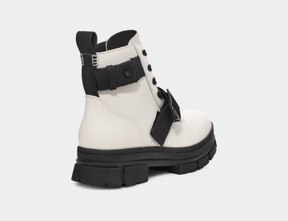 Botas Ugg Ashton Lace Up Mujer Blancas | Argentina URSCYVW-32