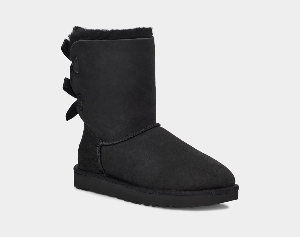 Botas Ugg Bailey Bow II Mujer Negras | Argentina CFXIEVG-24