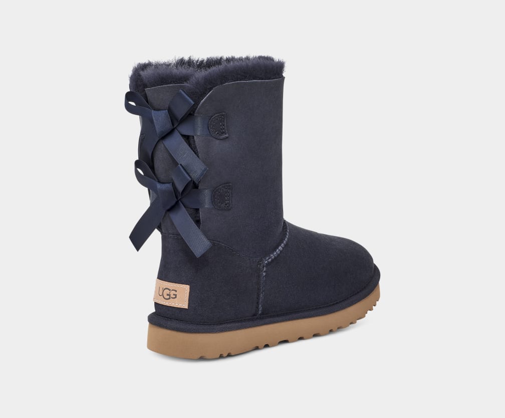 Botas Ugg Bailey Bow II Mujer Negras | Argentina SLQOXKN-12