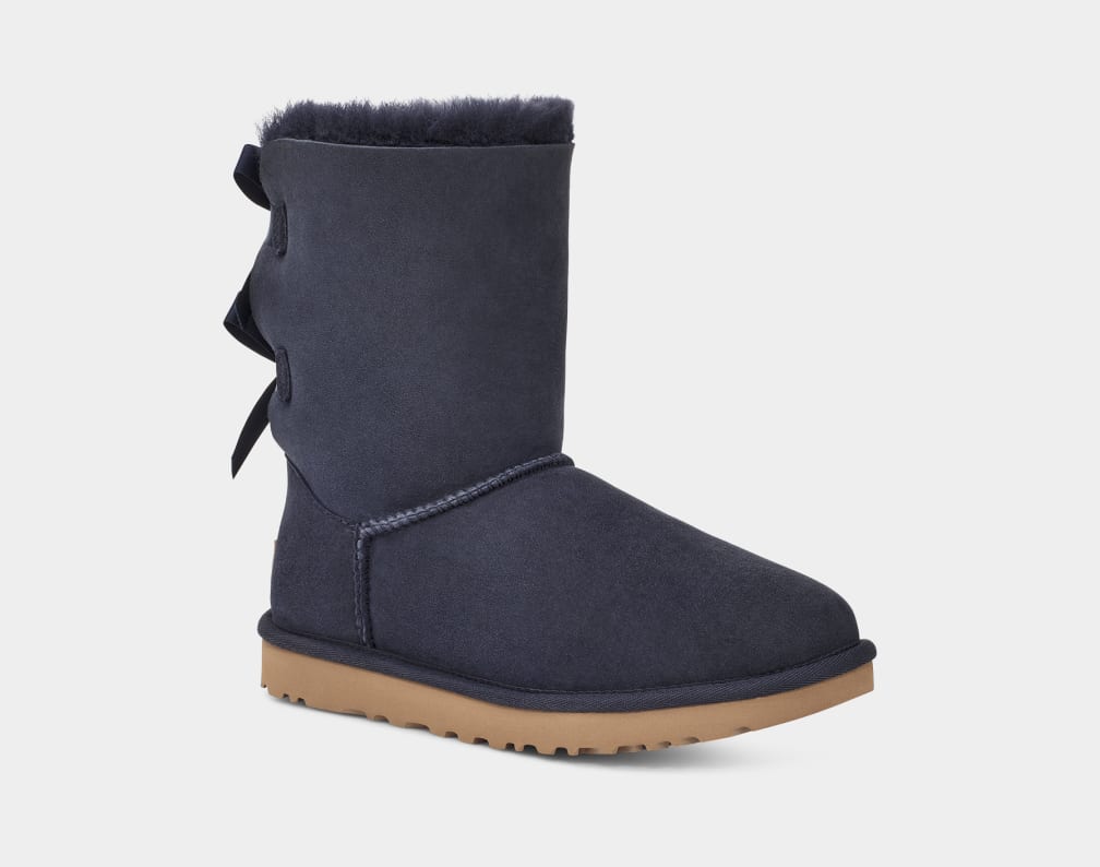 Botas Ugg Bailey Bow II Mujer Negras | Argentina SLQOXKN-12