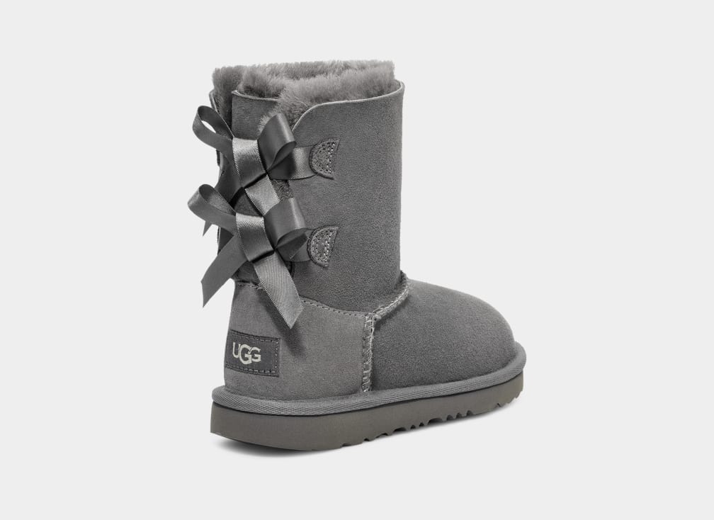 Botas Ugg Bailey Bow II Niños Gris | Argentina IRZTMGP-01