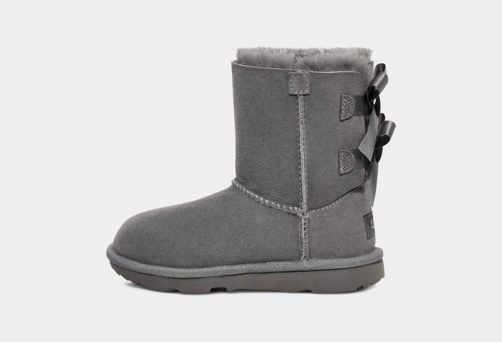 Botas Ugg Bailey Bow II Niños Gris | Argentina IRZTMGP-01