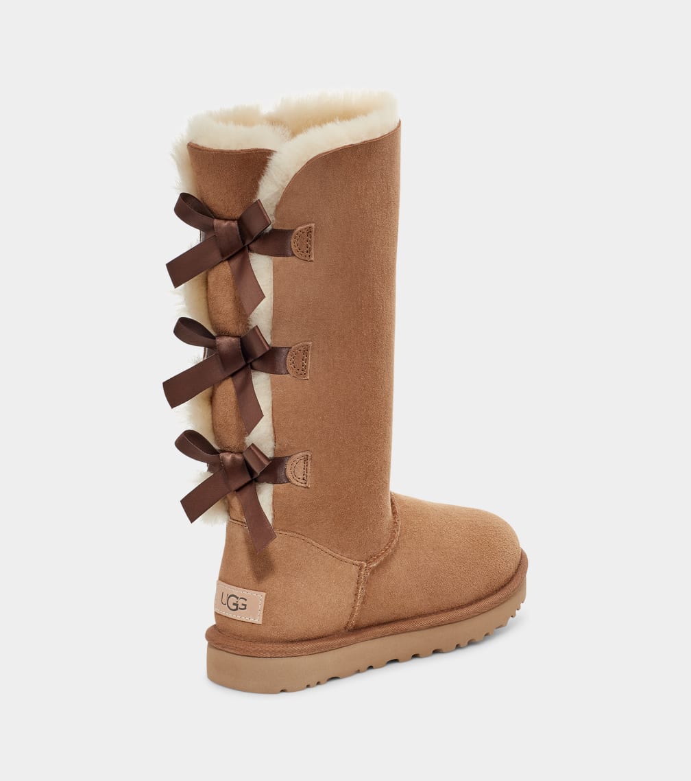 Botas Ugg Bailey Bow Tall II Mujer Marrones | Argentina UDQXPEK-65