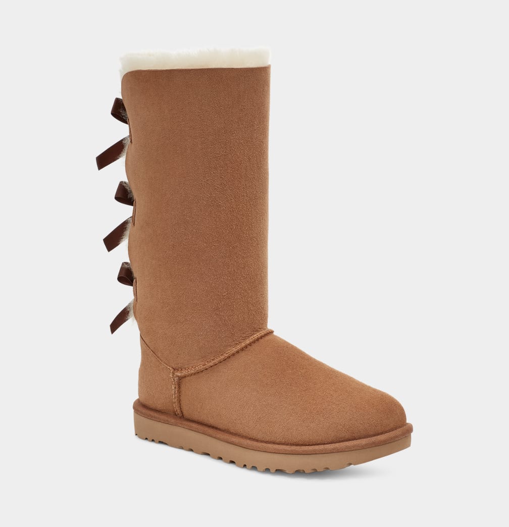 Botas Ugg Bailey Bow Tall II Mujer Marrones | Argentina UDQXPEK-65